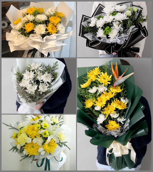 贵州毕节市金沙县化觉镇新中村白事花束代送
